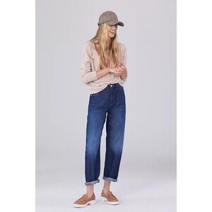 Anthropologie Pilcro The Breaker Wide Leg Relaxed Jeans Womens 27 Petite Blue